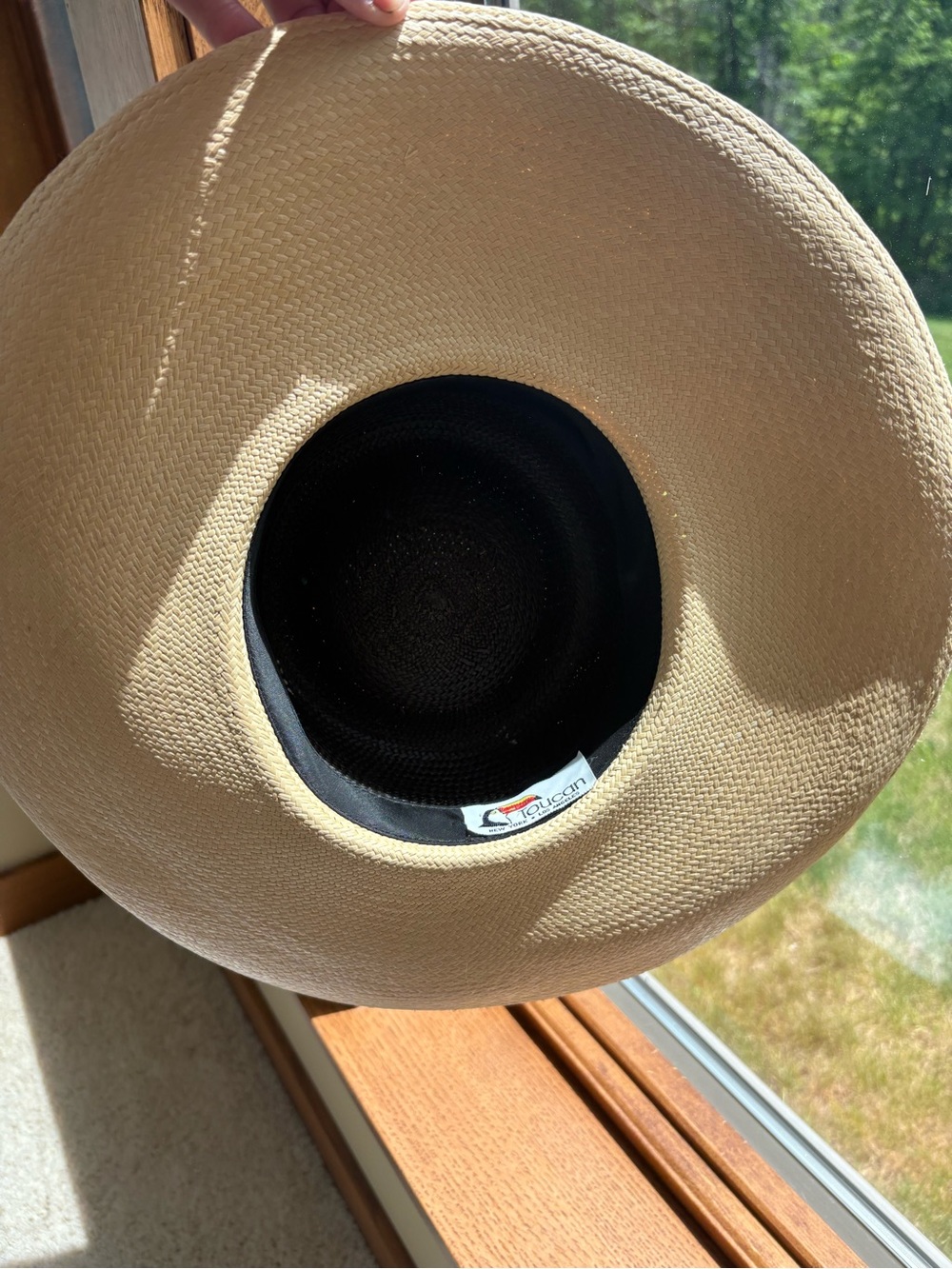 Toucan Collection Straw Hat with Black Bow Band AMAZING!!! - Picture 8 of 13